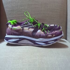 Hoka One One Women's Sneakers in Purple and Green